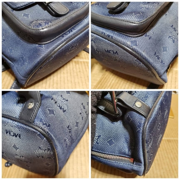 Authentic Mcm visetos Canvas/Leather Backpack - Picture 5 of 10